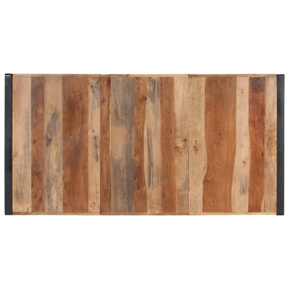 Mesa De Comedor Madera Maciza Con Acabado Sheesham 180x90x75 Cm_1