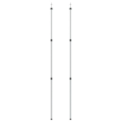 Postes Telescópicos De Toldo 2 Uds Acero Galvanizado 102-260 Cm_0