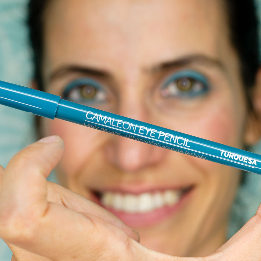 Lápiz De Ojos Turquesa Camaleon Cosmetics_1