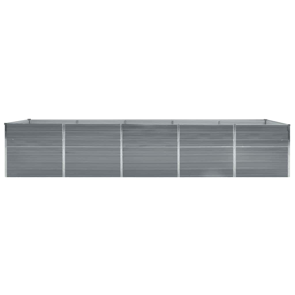 Arriate De Acero Galvanizado Gris 400x80x45 Cm_2