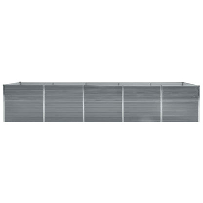 Arriate De Acero Galvanizado Gris 400x80x45 Cm_2