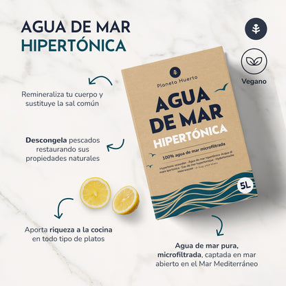 Agua De Mar Hipertónica Planeta Huerto 5 L