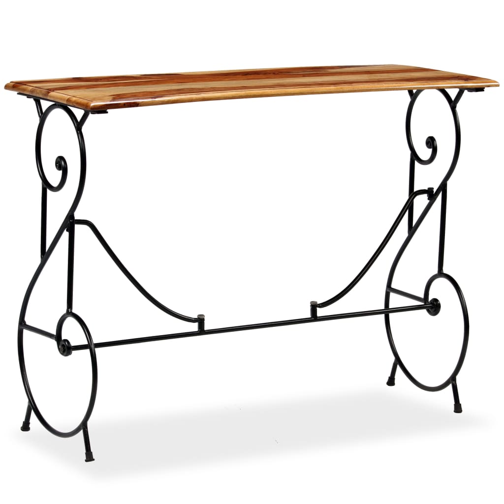 Mesa Consola De Madera Maciza De Sheesham 100x40x75 Cm_1
