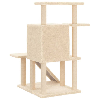 Vidaxl Rascador Para Gatos Con Postes De Sisal Color Crema 97 Cm_5