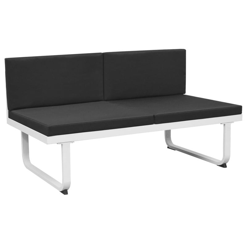 Vidaxl Set De Muebles De Jardín 5 Piezas Textilene Aluminio Negro_5