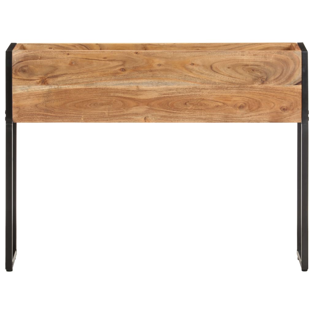 Jardinera De Madera Maciza De Acacia 90x20x68 Cm_0