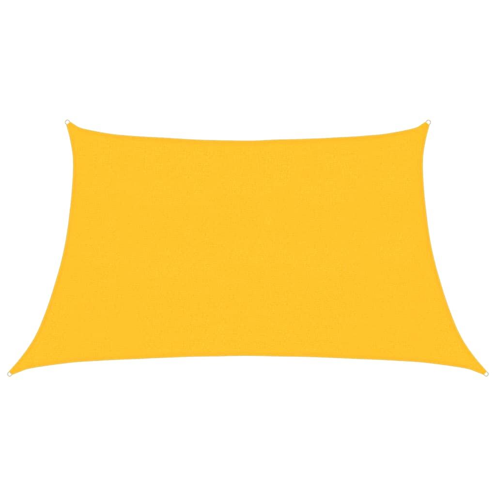 Vidaxl Toldo De Vela Hdpe Amarillo 160 G/m² 3/4x2 M_0