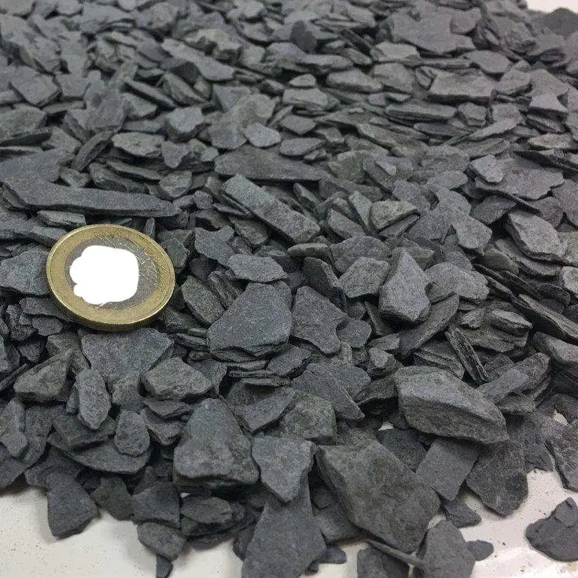 Grava Pizarra Decorativa / Big Bag 1.000 Kg. / 24-40 Mm / Gris_2