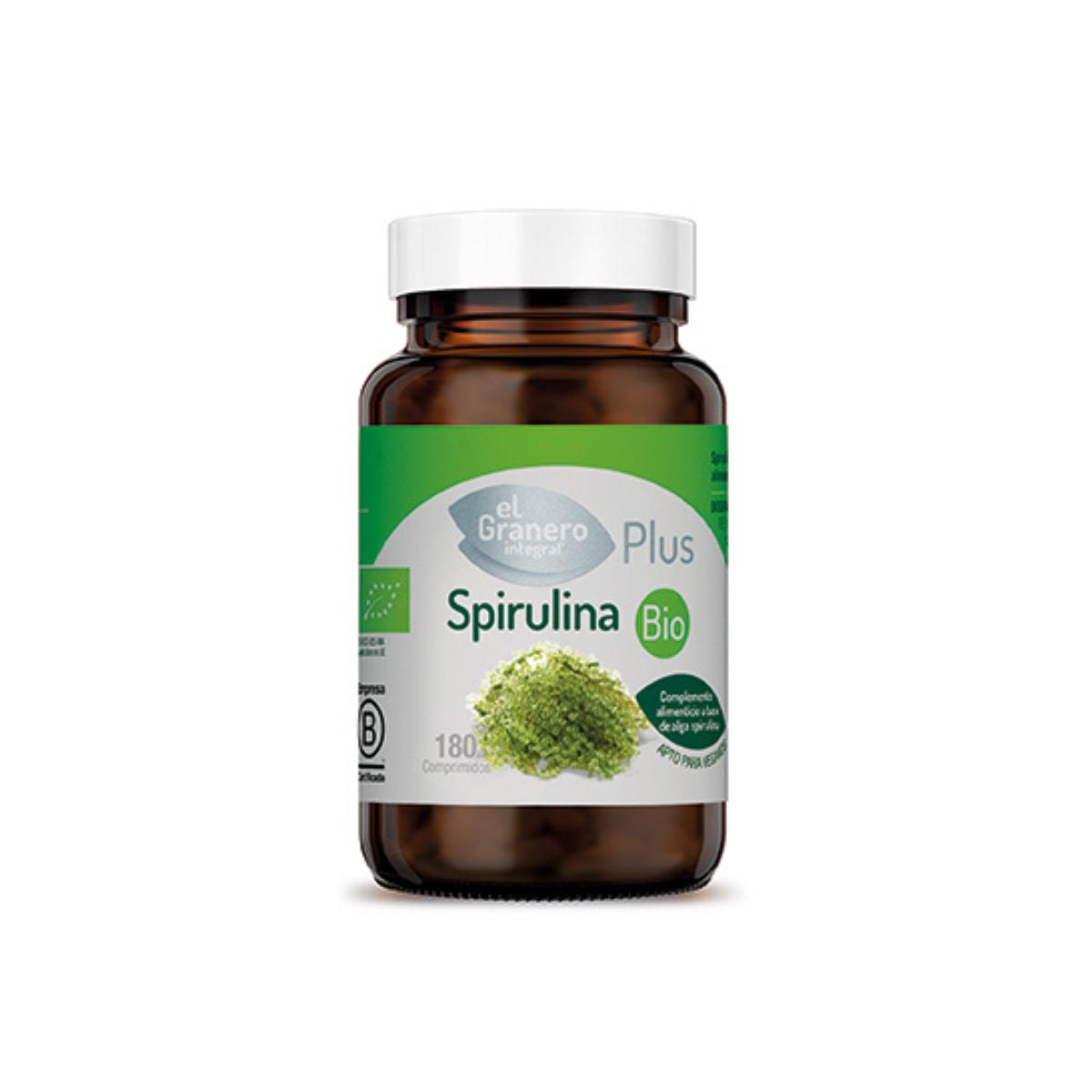 Spirulina bio El Granero, 180 comprimidos