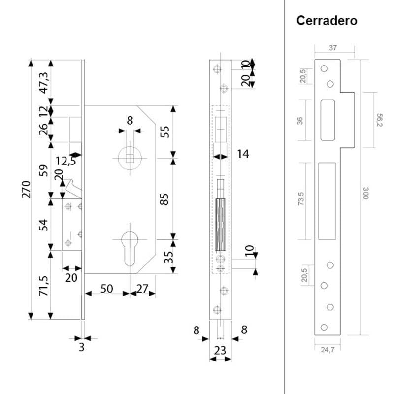 Cerradura Tesa Seguridad R200n/t6/6t_1