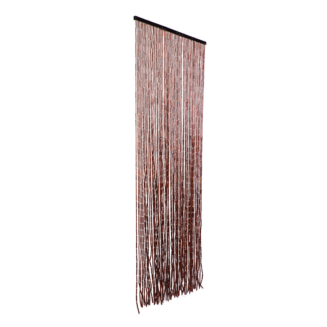 Cortina De Puerta Hong Kong Burdeos - Elegancia Natural 0,9x2 M / Multicolor_2