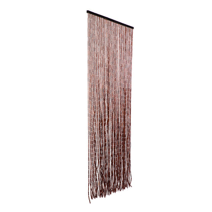 Cortina De Puerta Hong Kong Burdeos - Elegancia Natural 0,9x2 M / Multicolor_2