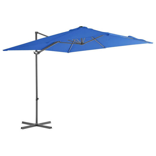 Vidaxl Sombrilla Jardín Voladiza Palo Aluminio Azul Azure 250x250 Cm_0