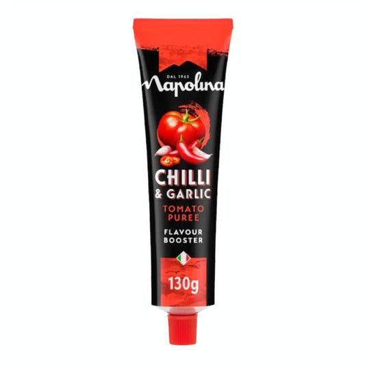 Napolina Concentrado De Tomate Con Chile Y Ajo En Tubo 130 G_0