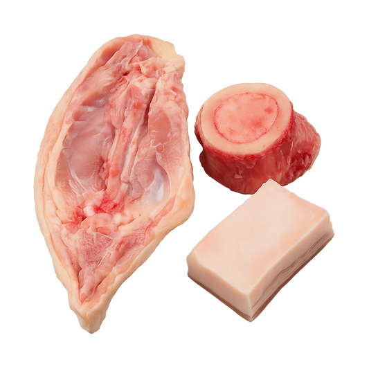 Pack Para Caldo (150 gr de tocino, 1 carcasa y 1 hueso de vacuno de pasto)- 500-750 gr_0