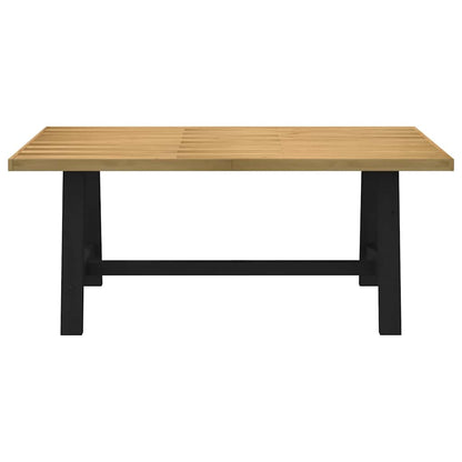 Mesa Comedor Noain Patas Forma A Madera Maciza Pino 180x90x75cm_1