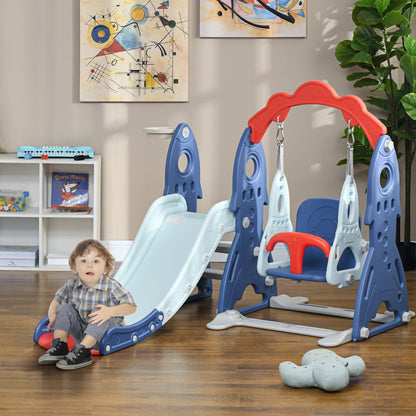 Aiyaplay Juego De Tobogán Y Columpio Para Niños De 1-3 Años 3 En 1 Multicolor_1