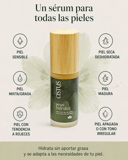 Sérum facial hidratante con Ácido Hialurónico y Niacinamida para piel sensible, acneica y con rojeces | Hidroluz 30 ml_4