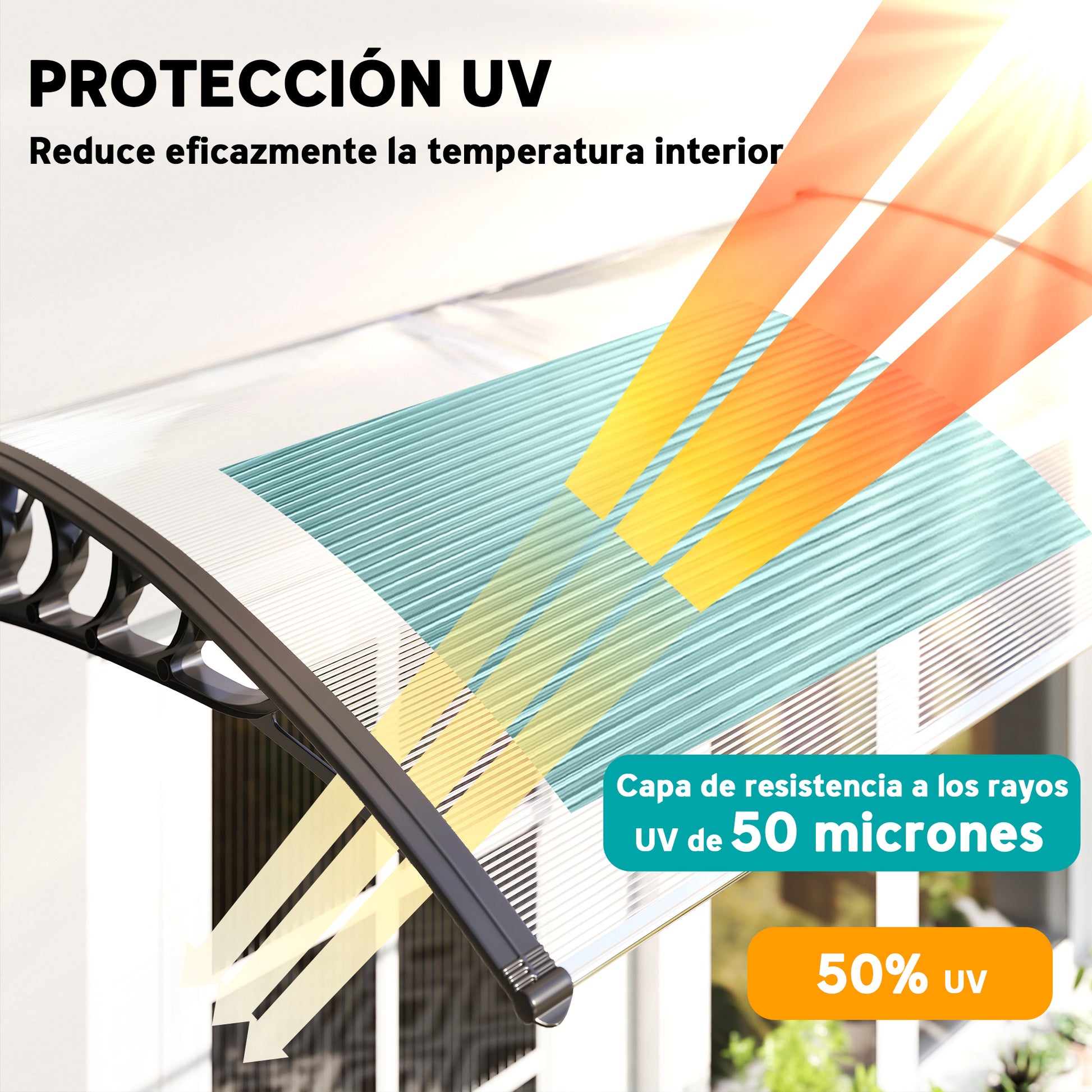 Outsunny Marquesinas Exterior Para Puertas Y Ventanas_3