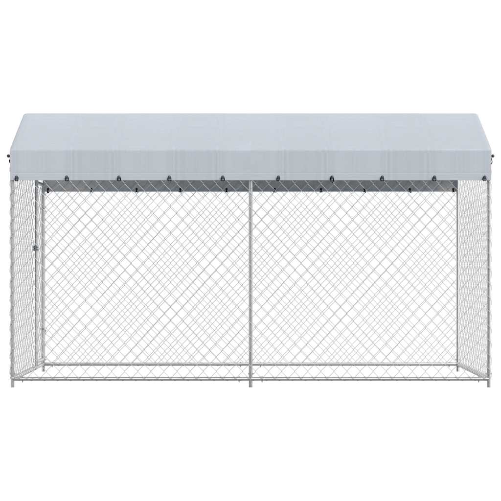 Perrera De Exterior Con Toldo 382x192x225 Cm_2