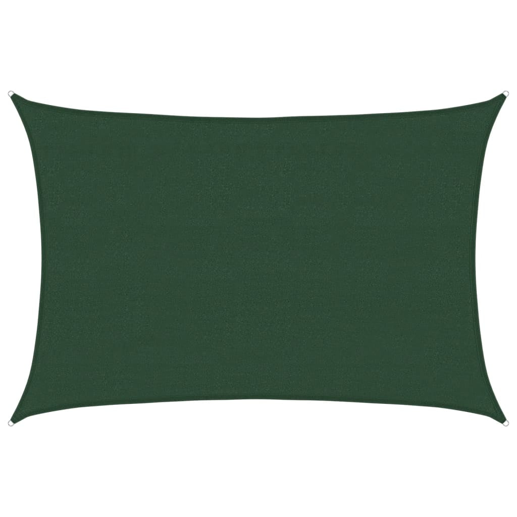 Vidaxl Toldo De Vela Verde Oscuro Hdpe 160 G/m² 4x5 M_0