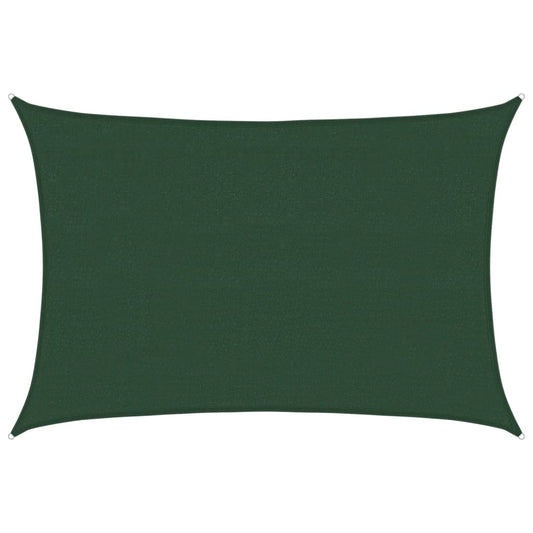 Vidaxl Toldo De Vela Verde Oscuro Hdpe 160 G/m² 4x5 M_0