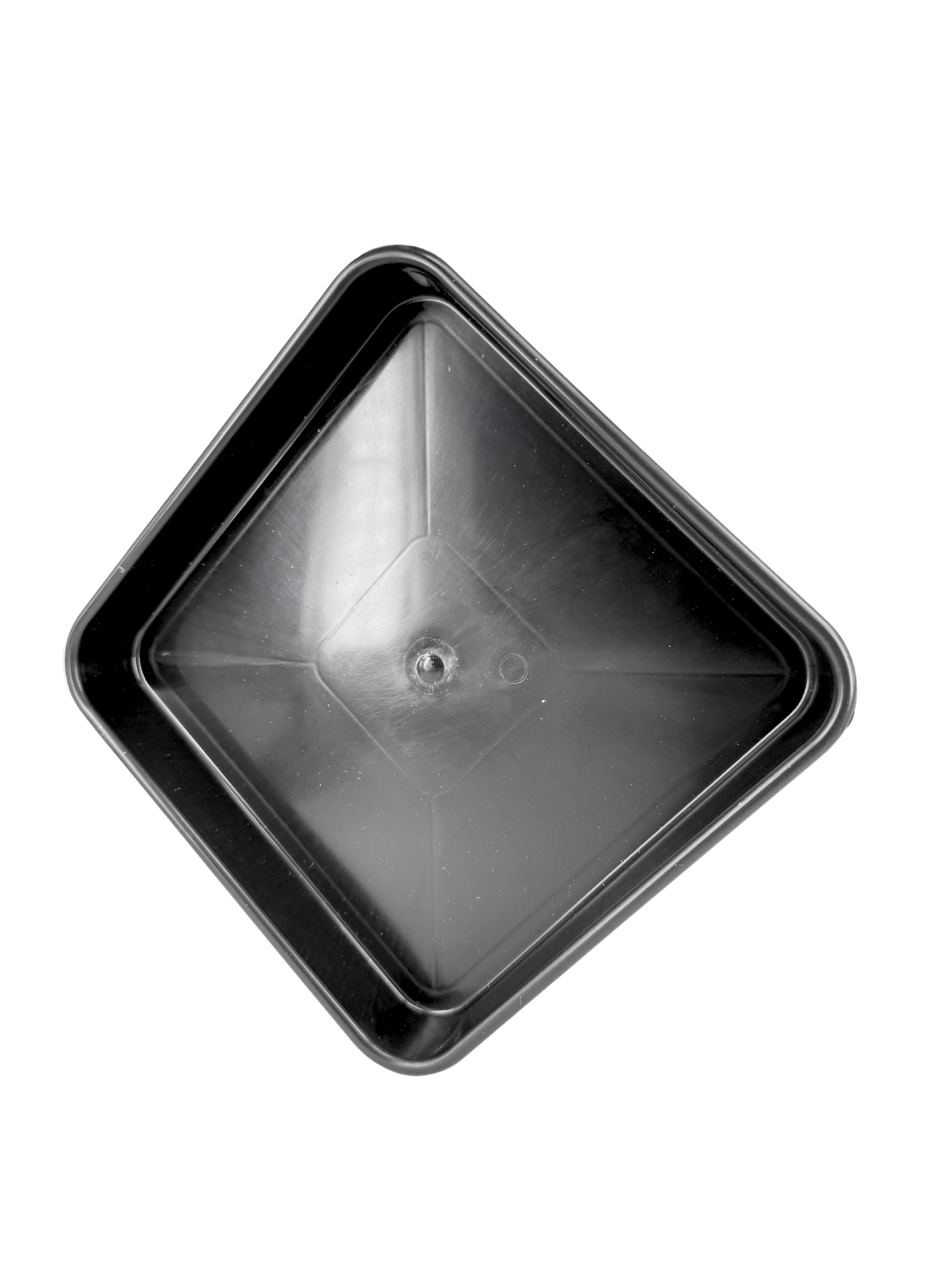 Pack 25 Bandejas Negras Para Macetas 20x20 Cm | Sin Agujeros, Plástico Grueso – Jardinería, Drenaje Y Organización