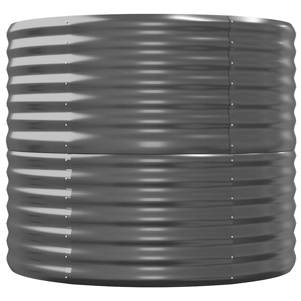 Jardinera Arriate Acero Galvanizado Antracita 224x80x68 Cm_4