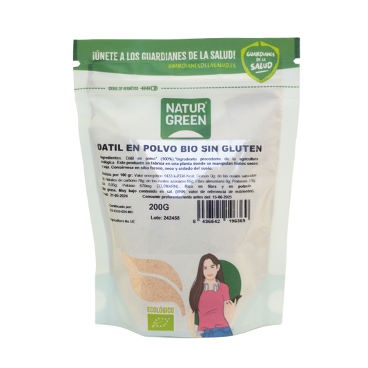 Dátil en Polvo BIO Sin Gluten NaturGreen 200g