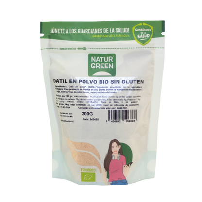 Dátil en Polvo BIO Sin Gluten NaturGreen 200g