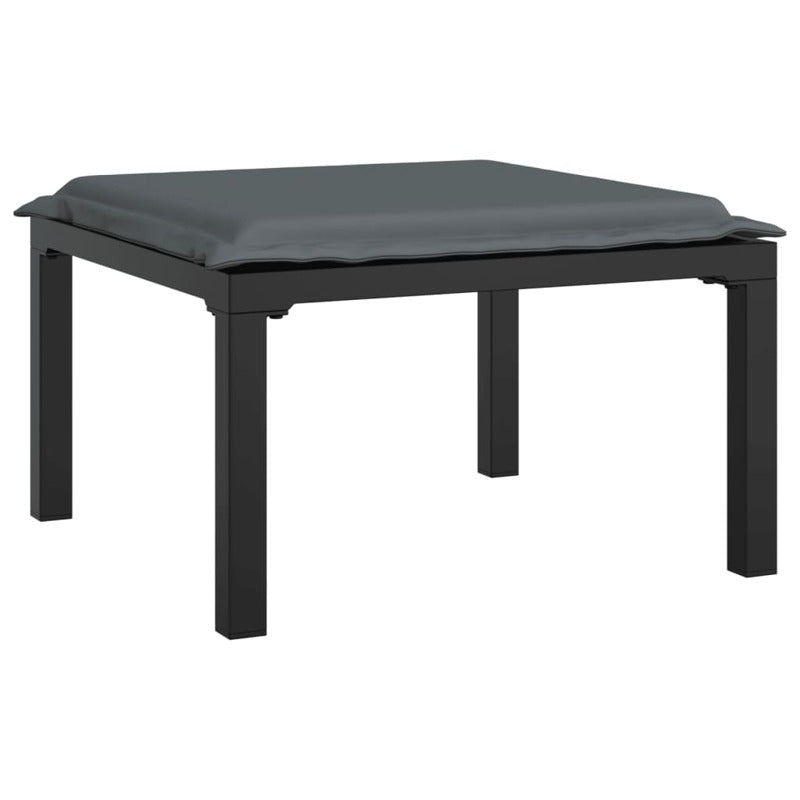 Vidaxl Set De Muebles De Jardín 4 Piezas Ratán Sintético Negro Y Gris_5