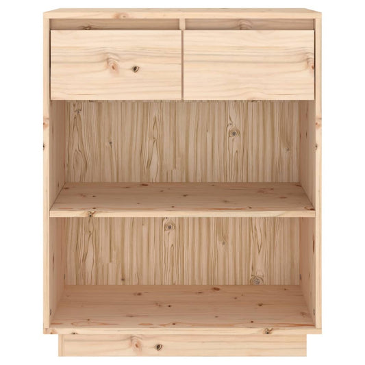Mesa Consola De Madera Maciza De Pino 60x34x75 Cm / Vetonek_0