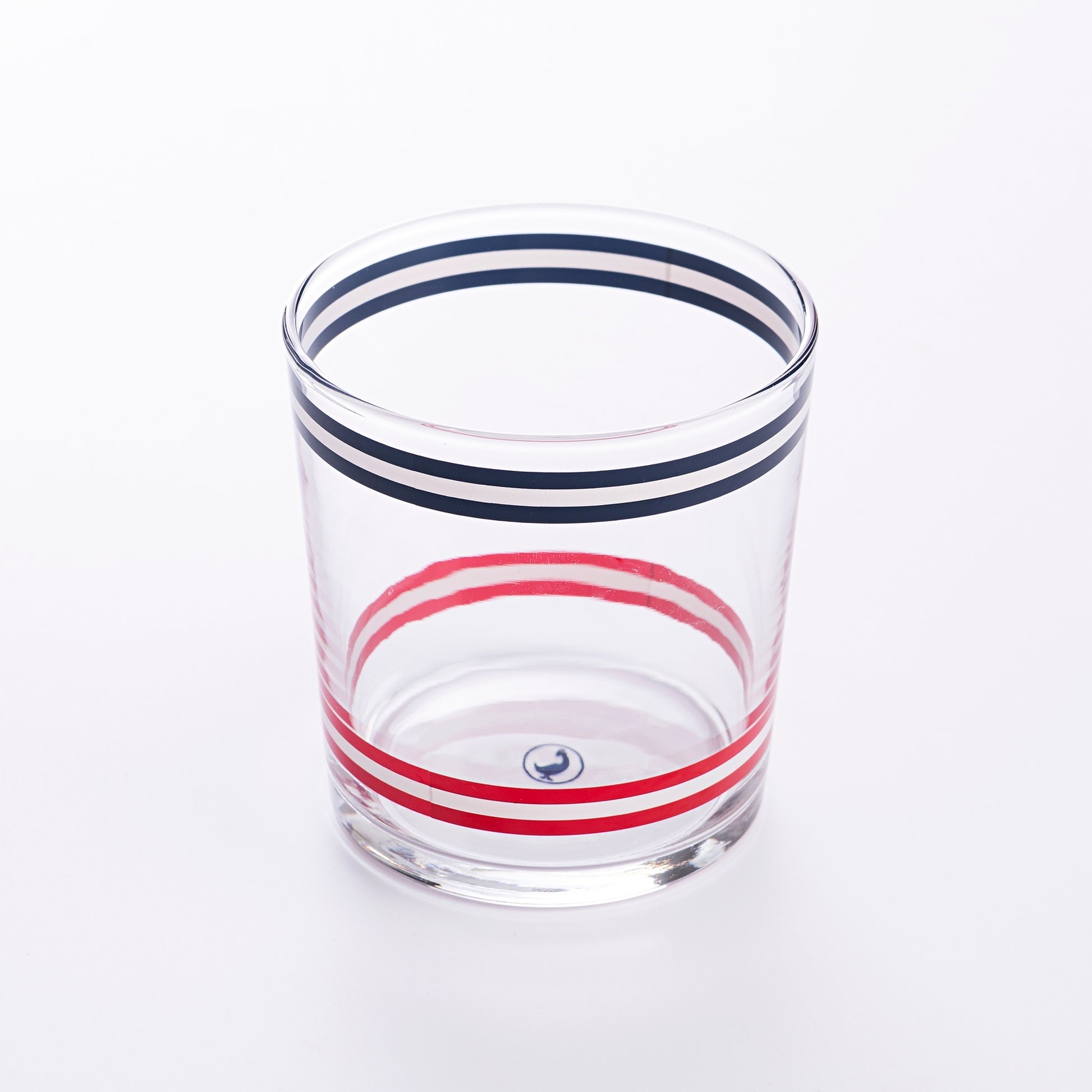 Set 2pzs Vasos De Cristal A Rayas 345ml El Ganso