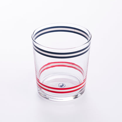 Set 2pzs Vasos De Cristal A Rayas 345ml El Ganso