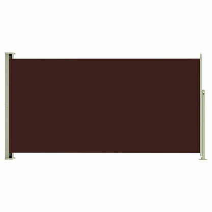 Vidaxl Toldo Lateral Retráctil De Jardín Marrón 160x300 Cm_0