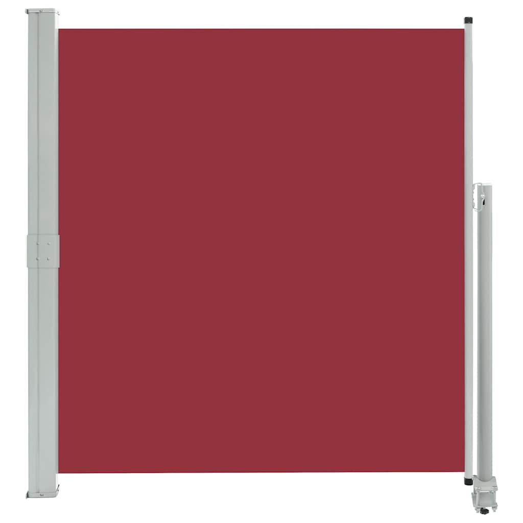 Vidaxl Toldo Lateral Retráctil De Patio Rojo 140x300 Cm_0