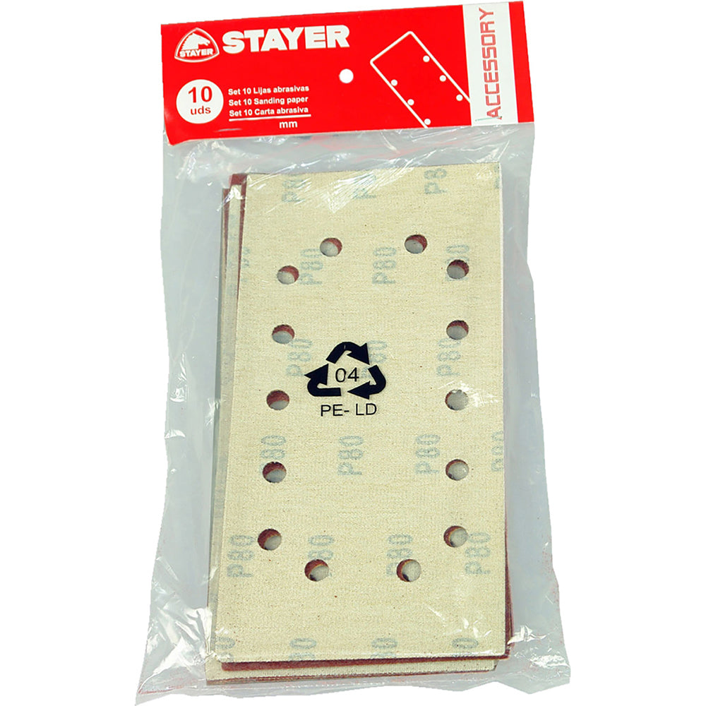 Stayer Set Lijas Para Lh187b Grano 80*_0