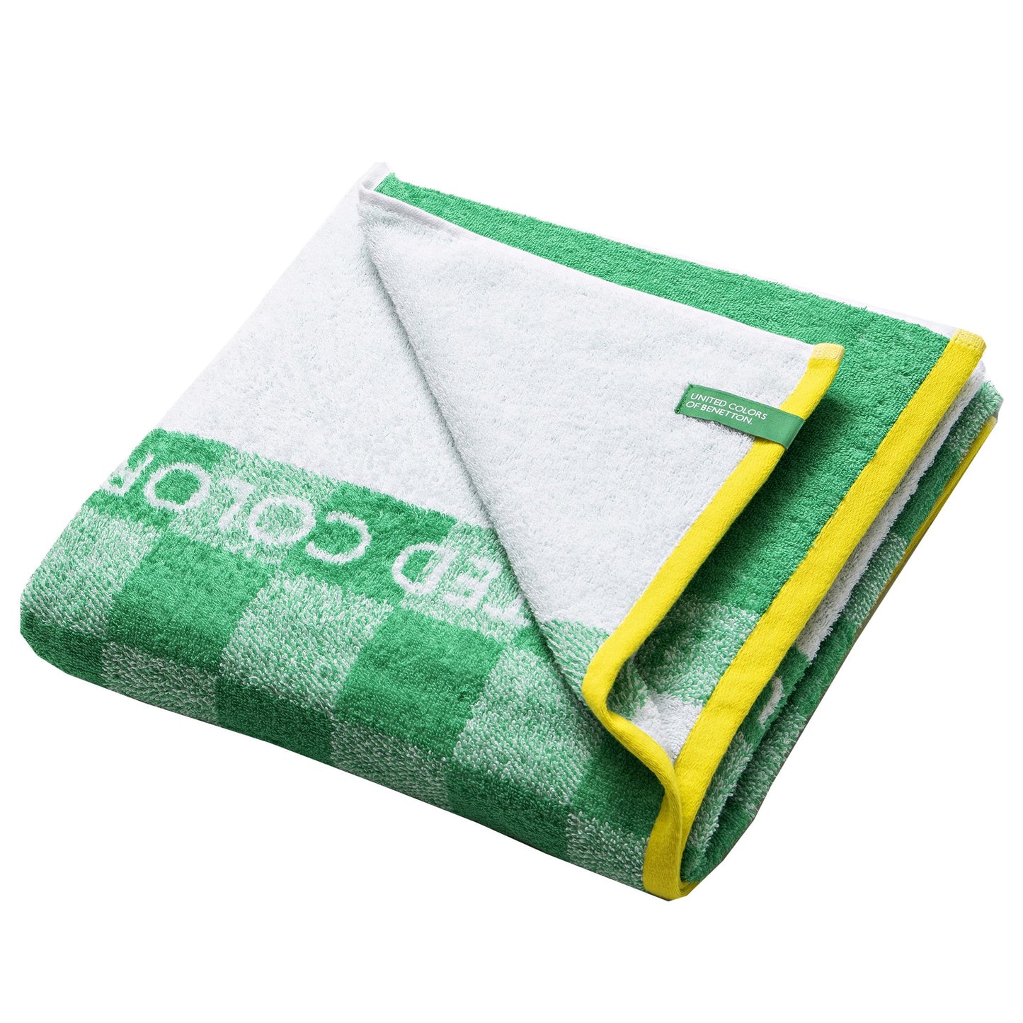 Toalla De Playa De Niño 70x140cm 450gsm 100% Algodón Verde Cuadros Kids_3