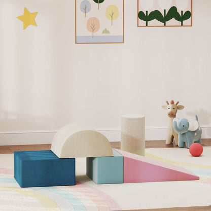 Aiyaplay Juego De 5 Bloques De Espuma Para Niños Fundas Extraíbles Multicolor_1