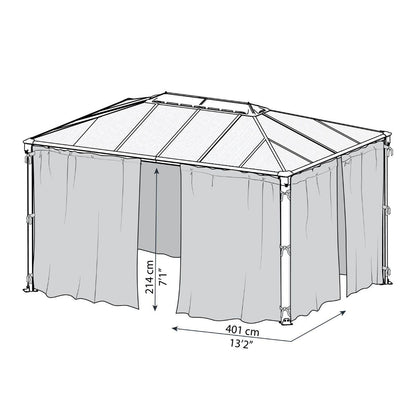 Set Mosquiteras para gazebo cenador Martinique 4300 Canopia by Palram
