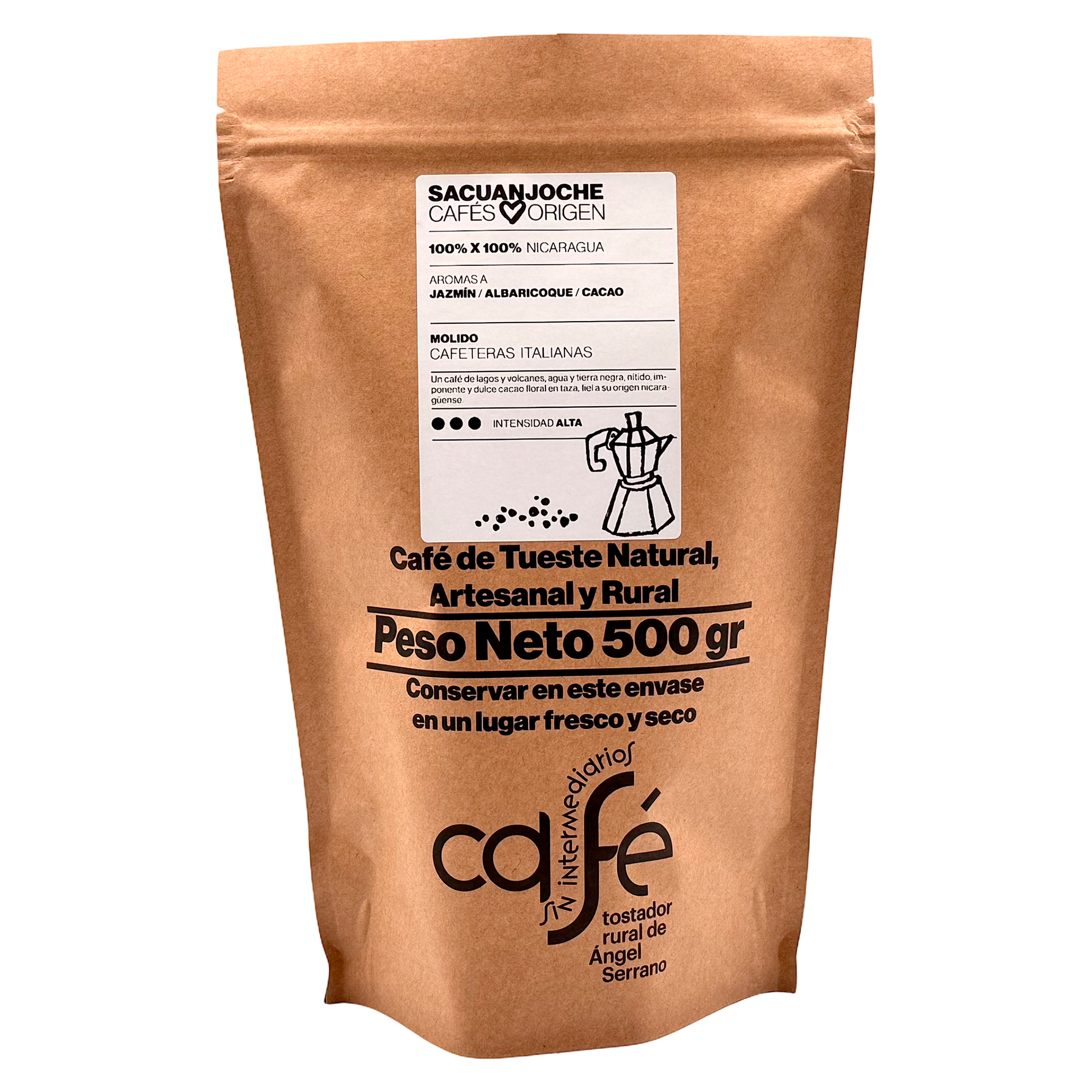 Cafe Sin Intermediarios Café Nicaragua Sacuanjoche Molido Italiana (moka) 500 G_0