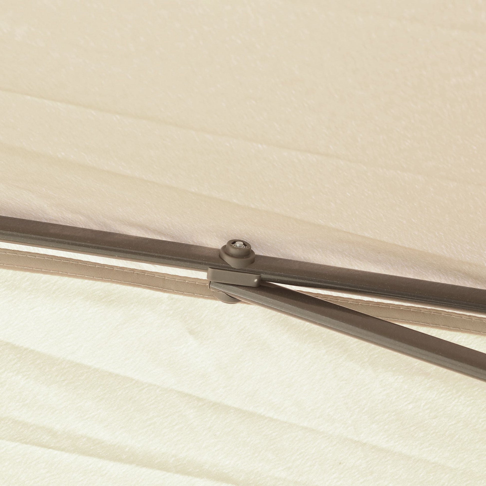 Outsunny Carpa Plegable 3,3x3,3 M Con Altura Ajustable Doble Techo Anti-uv Beige_4