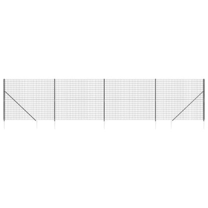 Cerca De Alambre Con Pinchos De Anclaje Gris Antracita 1,4x10 M / Vetonek_4