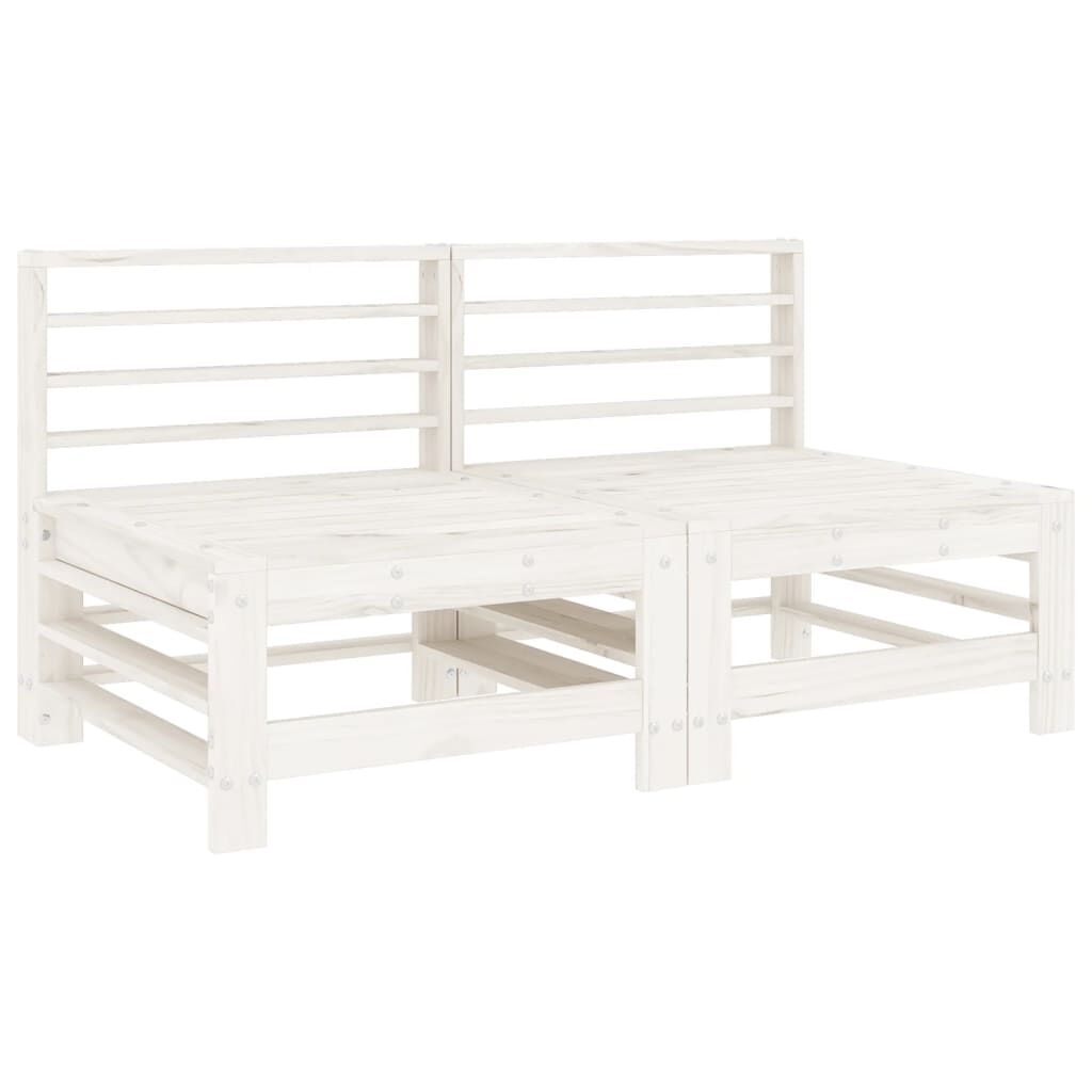 Vidaxl Juego De Muebles De Jardín 6 Piezas Madera Maciza Pino Blanco_4