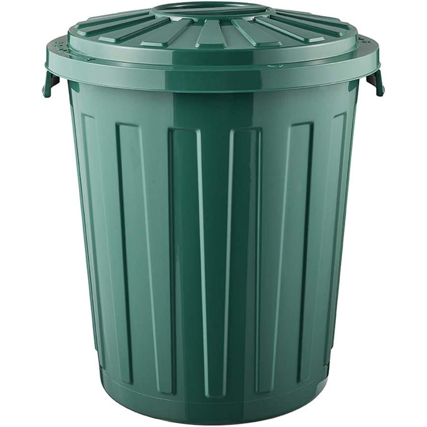 Cubo De Basura Eco / Papelera Polivalente Con Tapa Cerrable, Grande, Plástico Resistente (pp), 23 L, Mats, Verde_0