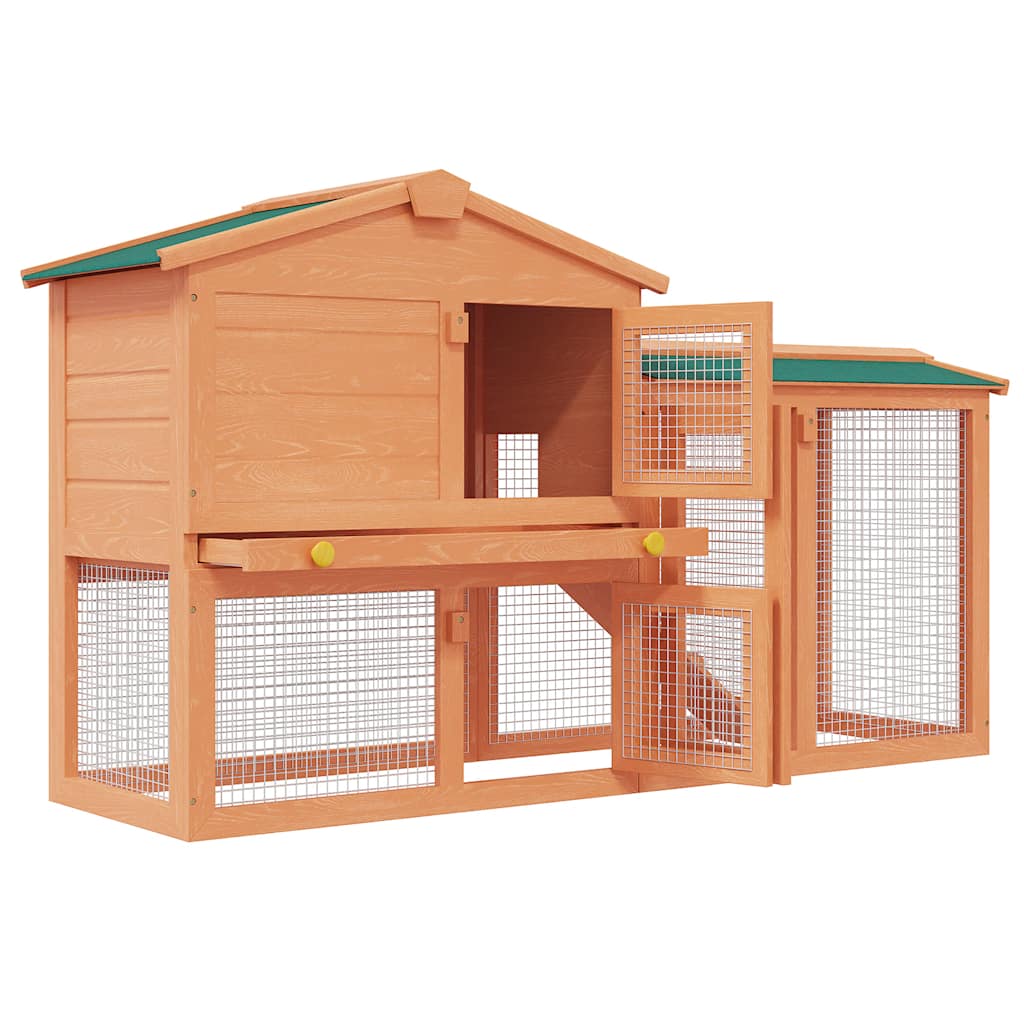 Casa De Animales Grande Jaula Conejera De Madera_3