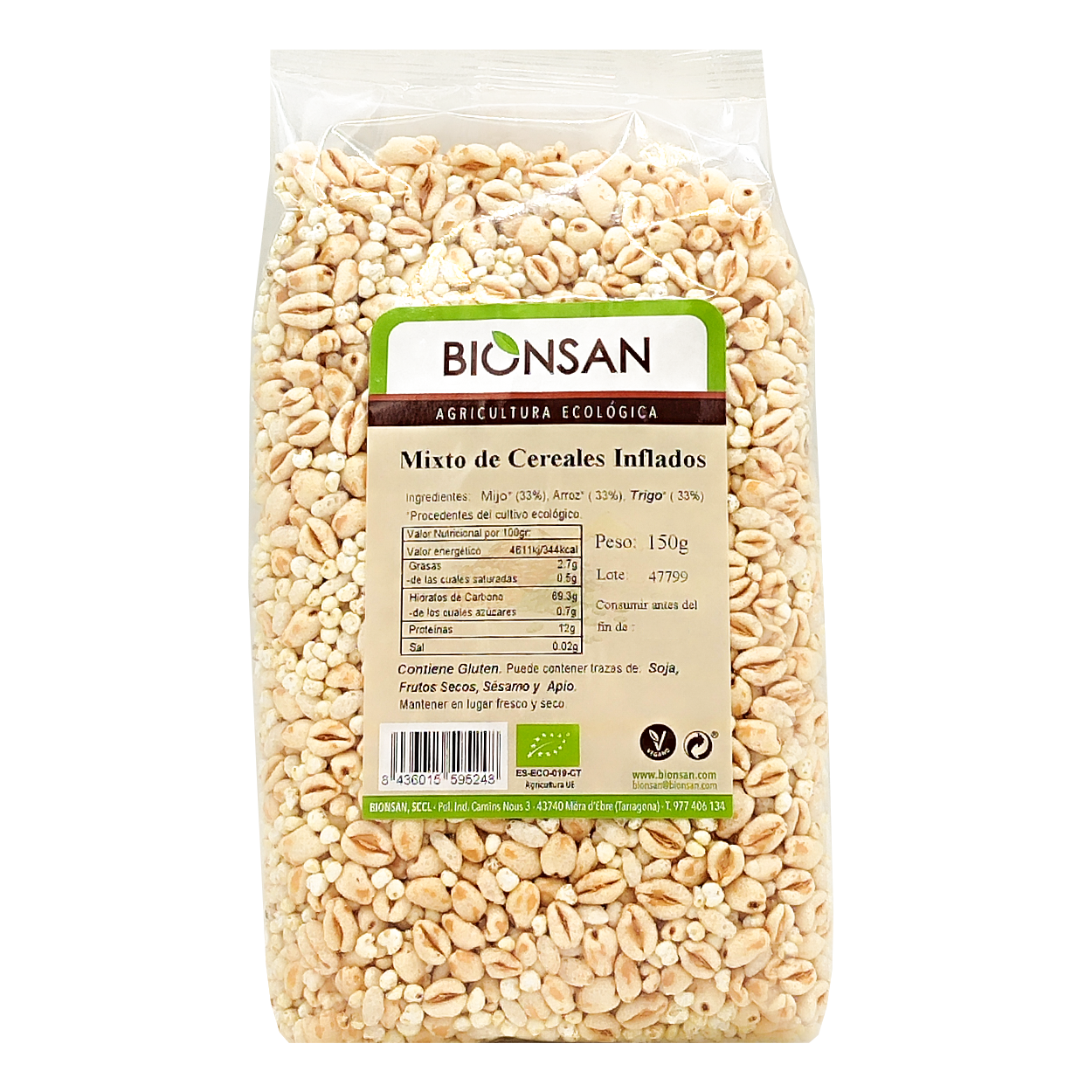 Mixto De Cereales Hinchados Eco Bionsan 150gr_0