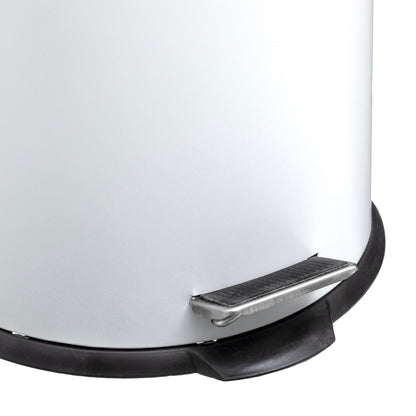 Papelera / Cubo De Basura / Contenedor De Residuos Con Pedal 30l Blanco Natureo L.29 X P.36 X A