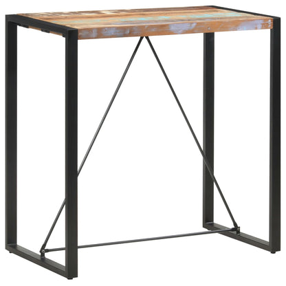 Mesa Alta De Cocina De Madera Maciza Reciclada 110x60x110 Cm_4
