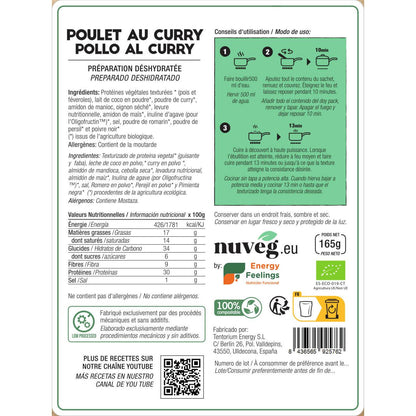 Pollo veg. al curry eco Nuveg 90 g
